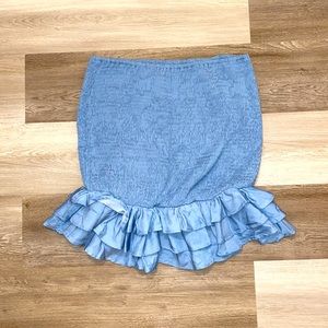 Smocked Ruffle Skirt
